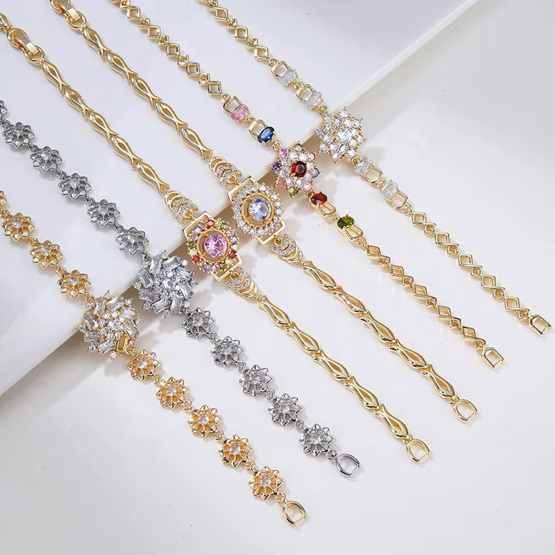 LuxeGlow 18K Gold-Plated Jewelry Set