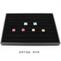 Black Uncovered Flannel Earrings Stud Ring Plate Jewelry Jewelry Display Props Set Jewelry Display Tray Wholesale