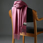 2025 Autumn and Winter Sky Pure Color Imitation Cashmere Scarf Single Color Thickeneded Warm Shawl New Candy Color Taobao Dropshipping