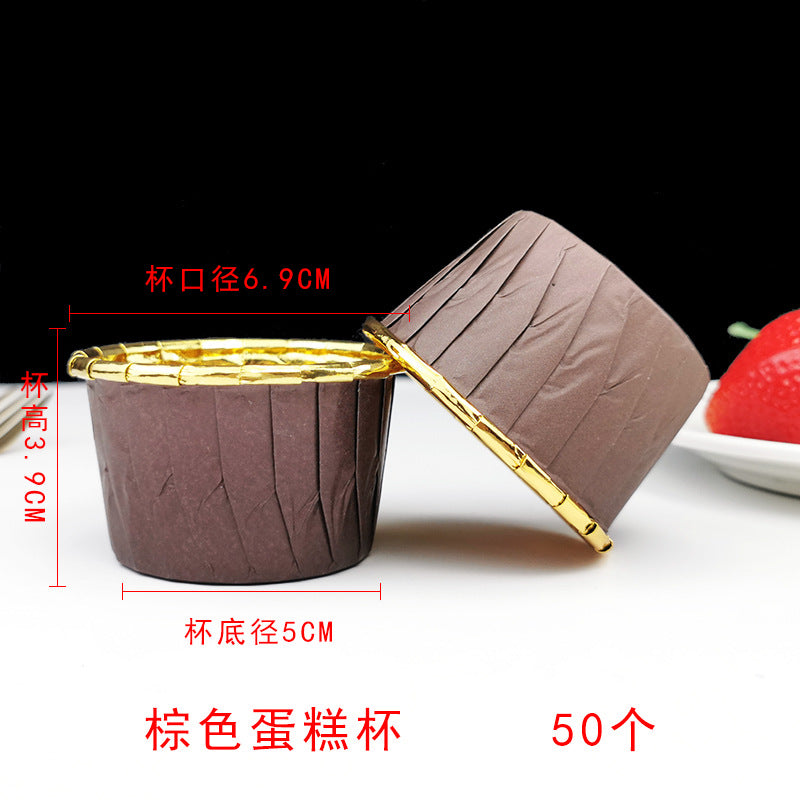 Large Maffin Cup Roll-up Cupcake Cups Golden Silver Cake Cups Maffin Baking Maffin Cup