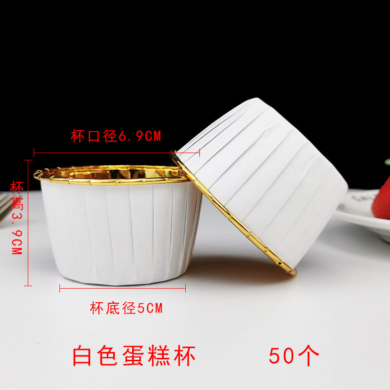Large Maffin Cup Roll-up Cupcake Cups Golden Silver Cake Cups Maffin Baking Maffin Cup