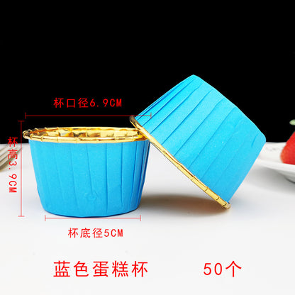 Large Maffin Cup Roll-up Cupcake Cups Golden Silver Cake Cups Maffin Baking Maffin Cup