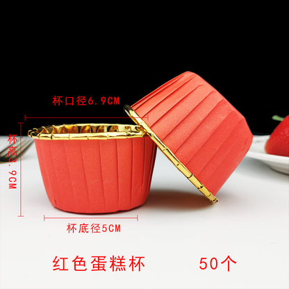 Large Maffin Cup Roll-up Cupcake Cups Golden Silver Cake Cups Maffin Baking Maffin Cup