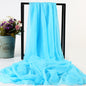 Candy Summer New Sun Protection Shawl Chiffon Imitation Silk Scarf Seaside Beach Towel Solid Color Silk Scarf Scarf Wholesale
