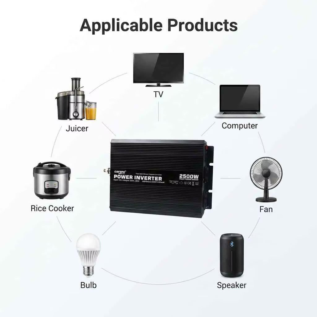 Solar Modified Sine Wave Power Inverter – 2.5KW 12V to 220V