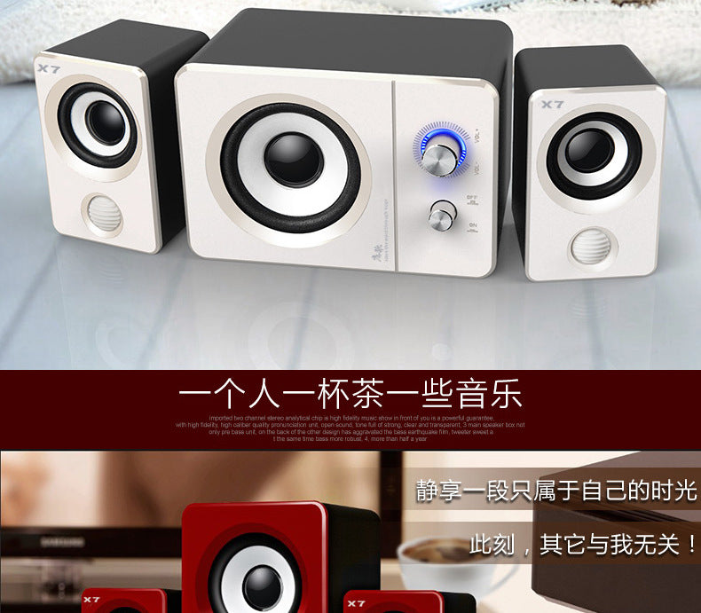 X7 laptop desktop computer audio multimedia small speaker mobile phone subwoofer mini speaker New Bluetooth