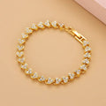 Trinity Heart Crystal Bracelet