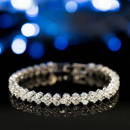 Trinity Heart Crystal Bracelet