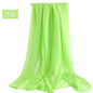 Candy Summer New Sun Protection Shawl Chiffon Imitation Silk Scarf Seaside Beach Towel Solid Color Silk Scarf Scarf Wholesale