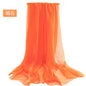 Candy Summer New Sun Protection Shawl Chiffon Imitation Silk Scarf Seaside Beach Towel Solid Color Silk Scarf Scarf Wholesale