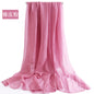 Candy Summer New Sun Protection Shawl Chiffon Imitation Silk Scarf Seaside Beach Towel Solid Color Silk Scarf Scarf Wholesale