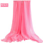 Candy Summer New Sun Protection Shawl Chiffon Imitation Silk Scarf Seaside Beach Towel Solid Color Silk Scarf Scarf Wholesale
