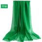 Candy Summer New Sun Protection Shawl Chiffon Imitation Silk Scarf Seaside Beach Towel Solid Color Silk Scarf Scarf Wholesale