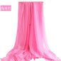 Candy Summer New Sun Protection Shawl Chiffon Imitation Silk Scarf Seaside Beach Towel Solid Color Silk Scarf Scarf Wholesale