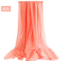 Candy Summer New Sun Protection Shawl Chiffon Imitation Silk Scarf Seaside Beach Towel Solid Color Silk Scarf Scarf Wholesale