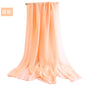 Candy Summer New Sun Protection Shawl Chiffon Imitation Silk Scarf Seaside Beach Towel Solid Color Silk Scarf Scarf Wholesale