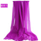 Candy Summer New Sun Protection Shawl Chiffon Imitation Silk Scarf Seaside Beach Towel Solid Color Silk Scarf Scarf Wholesale