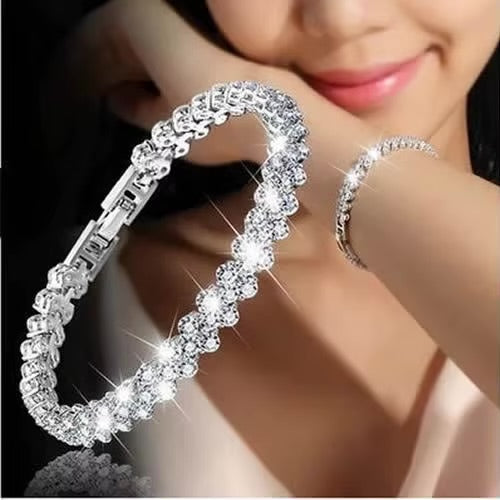 Trinity Heart Crystal Bracelet