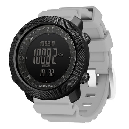 NORTH EDGE Men’s Outdoor Digital Sports Watch – Military-Style Altimeter, Barometer & Compass, 50M Waterproof