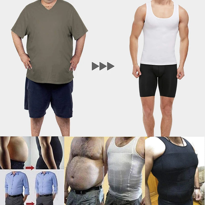Men’s Body Shaper & Waist Control Vest – Slimming Shapewear with Posture Support