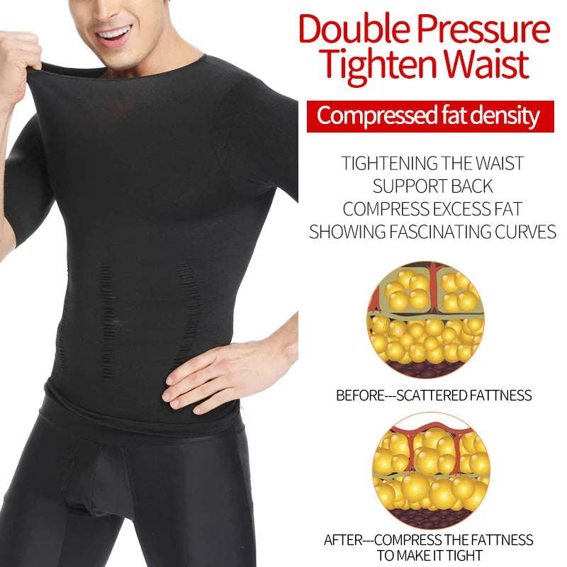 Men’s Body Shaper & Waist Control Vest – Slimming Shapewear with Posture Support