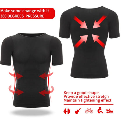 Men’s Body Shaper & Waist Control Vest – Slimming Shapewear with Posture Support