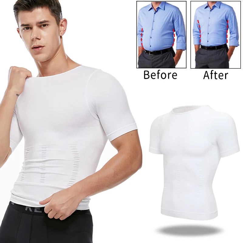 Men’s Body Shaper & Waist Control Vest – Slimming Shapewear with Posture Support