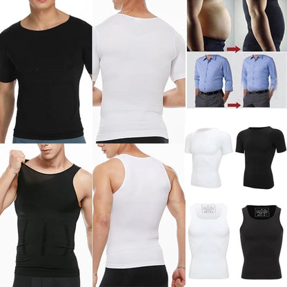 Men’s Body Shaper & Waist Control Vest – Slimming Shapewear with Posture Support