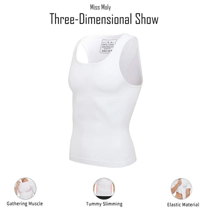 Men’s Body Shaper & Waist Control Vest – Slimming Shapewear with Posture Support