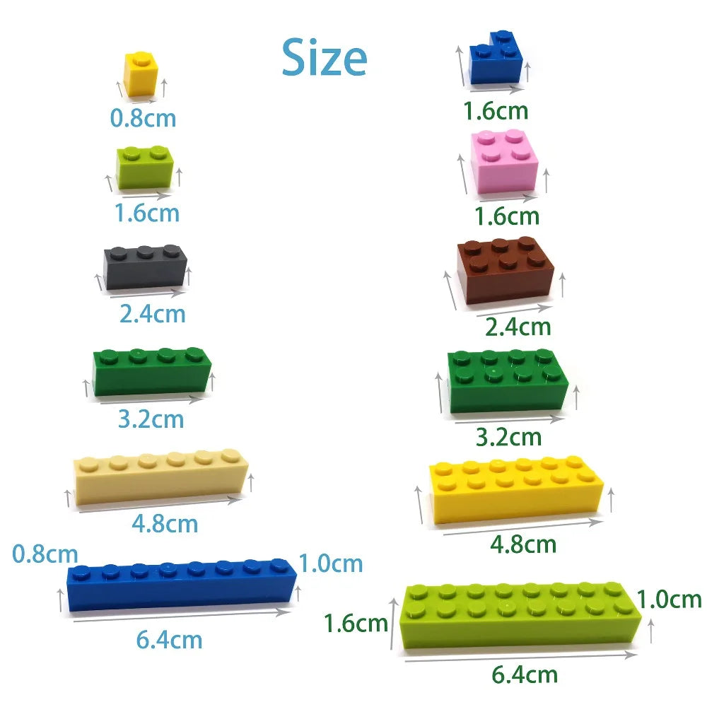 600-Piece DIY Building Blocks Set – 12-Color Creative Thin Bricks for Educational Construction & Fun