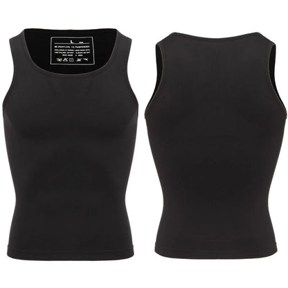Men’s Body Shaper & Waist Control Vest – Slimming Shapewear with Posture Support