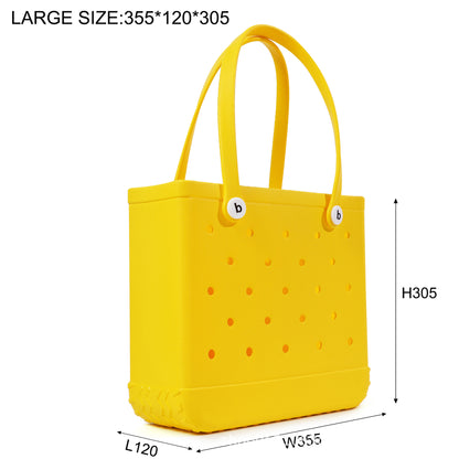Eva Beach Bag Hole Bag Satchel Handbag Waterproof Travel Bag Washable Suitable for Sports Beach Pool