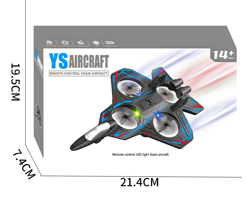 Cross-border new product remote control fighter four-channel suspension drone tumbling stunt toy foam drone