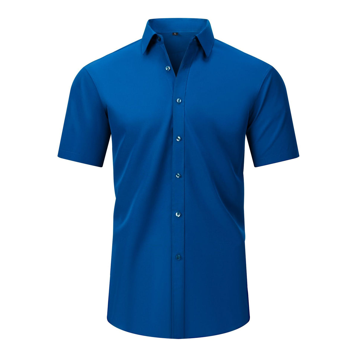 Cross-Border Four-Way Stretch Shirt Men's Shirt Wrinkle-Free and Anti-Wrinkle Amazon Export Thin Cardigan Long-Sleeved Shirt for Men