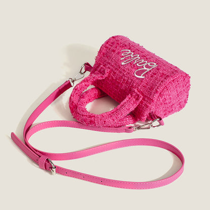 Women’s Nizi Pillow Shoulder Bag – Stylish Pink Crossbody Handbag with Unique Niche Design