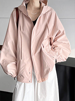 Luxi profile stacked stand collar deep V-neck white shirt Women's lazy batwing sleeve elegant large commuter shirt 9618