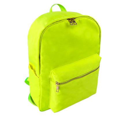 Cross-border Backpack Nylon Waterproof Rainbow Plaid Backpack Advanced Sense Niche Design Large Capacity Portable Backpack