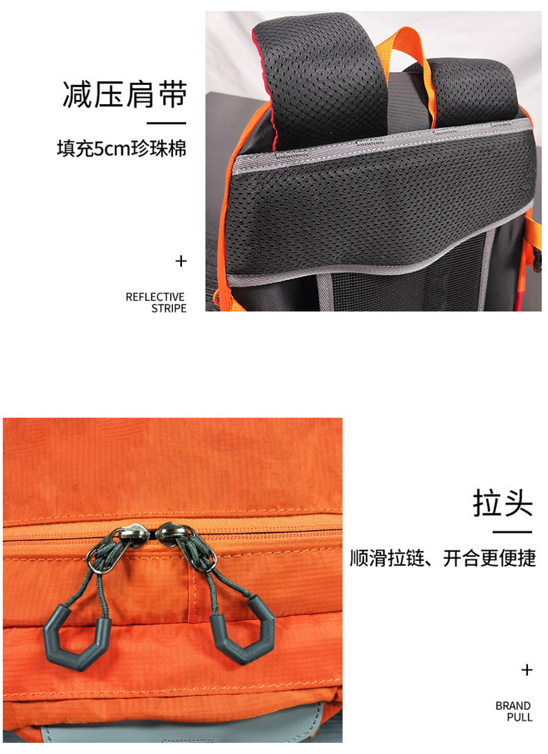 Cross-Border Outdoor Mountaineering Bag 40L Large Capacity Backpack for Men and Women New Hiking Backpack Cycling Bag
