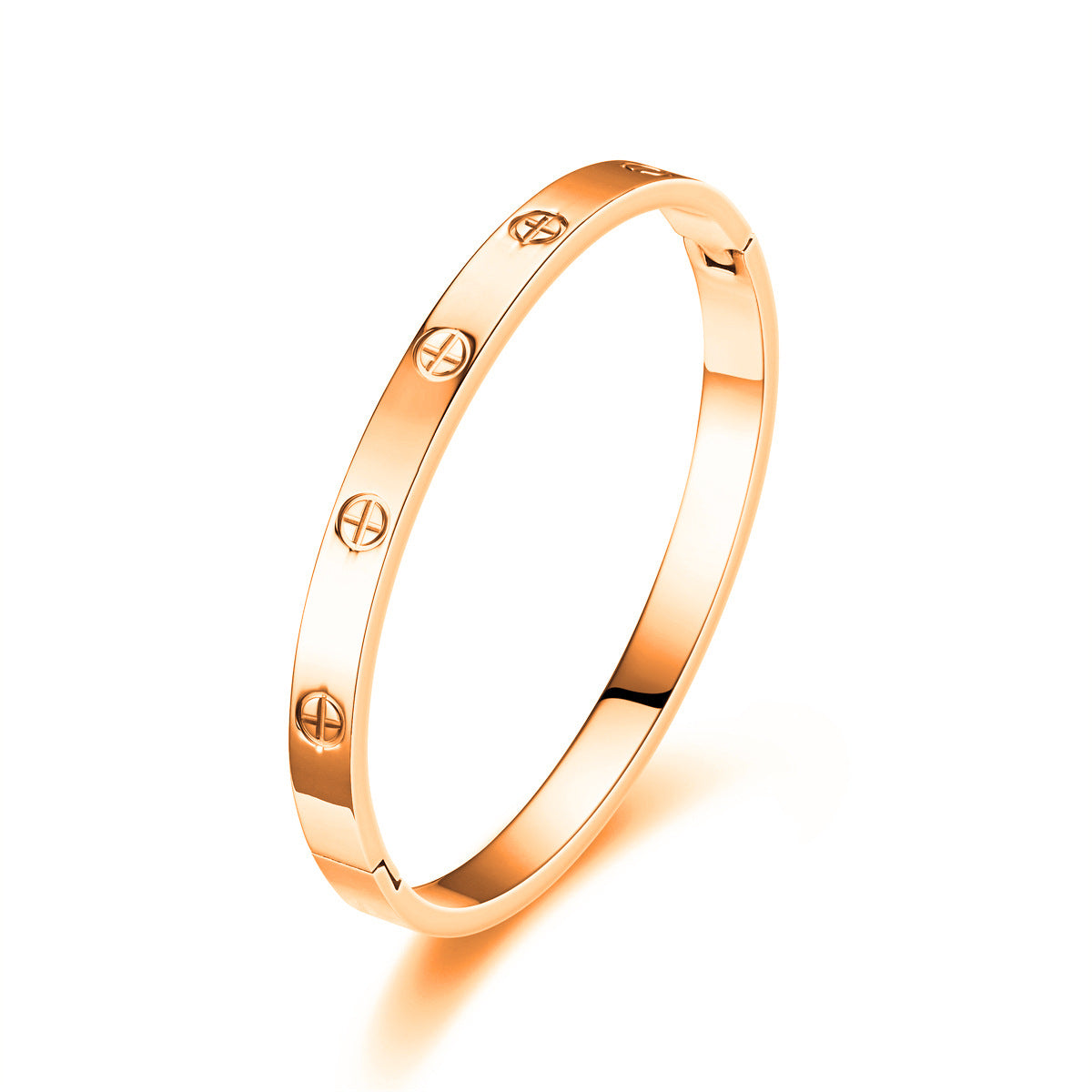 European and American cross-border stainless steel cross nail bracelet fashion all-match titanium steel bracelet men and women fashion bracelet wholesale