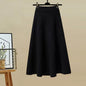 Autumn and Winter Women's Suit 2025 New Design High-Neck Knitted Sweater and Slimming Skirt Two-Piece Set