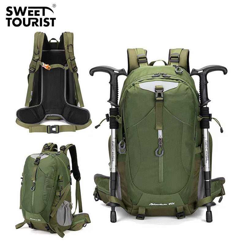 Cross-Border Outdoor Mountaineering Bag 40L Large Capacity Backpack for Men and Women New Hiking Backpack Cycling Bag