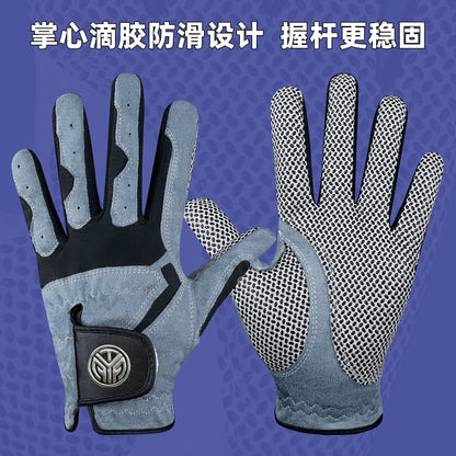 Genuine Tygolf Golf Gloves for Men, Microfiber Cloth, Non-Slip, Breathable, Wear-Resistant, Washable Golf Gloves