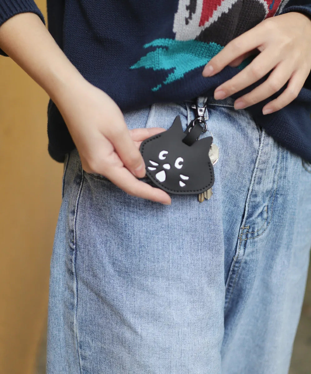Cute Cat Key Case & Storage Bag – Creative Unisex Car Key Holder Pendant with Unique Design