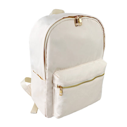 Cross-border Backpack Nylon Waterproof Rainbow Plaid Backpack Advanced Sense Niche Design Large Capacity Portable Backpack