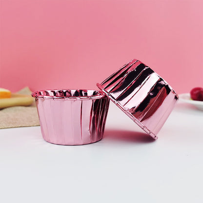 Large Maffin Cup Roll-up Cupcake Cups Golden Silver Cake Cups Maffin Baking Maffin Cup