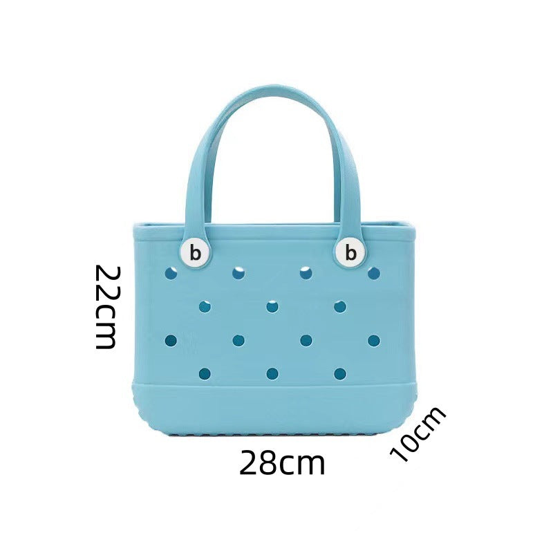 Eva Beach Bag Hole Bag Satchel Handbag Waterproof Travel Bag Washable Suitable for Sports Beach Pool