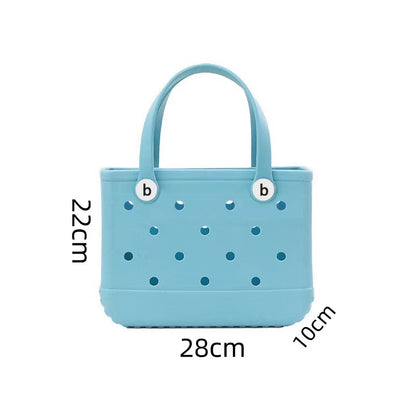 Eva Beach Bag Hole Bag Satchel Handbag Waterproof Travel Bag Washable Suitable for Sports Beach Pool