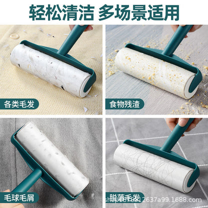 Hair Sticker Tearable Roller Clothes Hair Removal Artifact Pet Hair Removal Roller Brush Hair Sticky Roll Paper Clothes Dust Sticky Paper