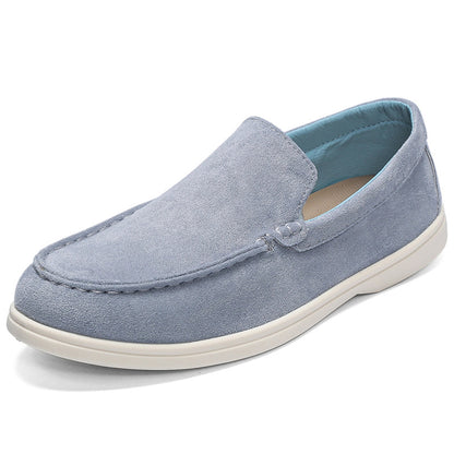 Cross-Border Popular Slip-On Suede Loafers Slip-On Slip-Ons Casual Fashion Beanie Shoes for Men Dropshipping
