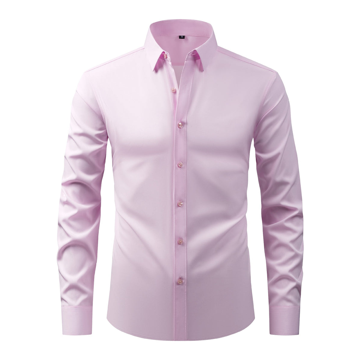Cross-Border Four-Way Stretch Shirt Men's Shirt Wrinkle-Free and Anti-Wrinkle Amazon Export Thin Cardigan Long-Sleeved Shirt for Men